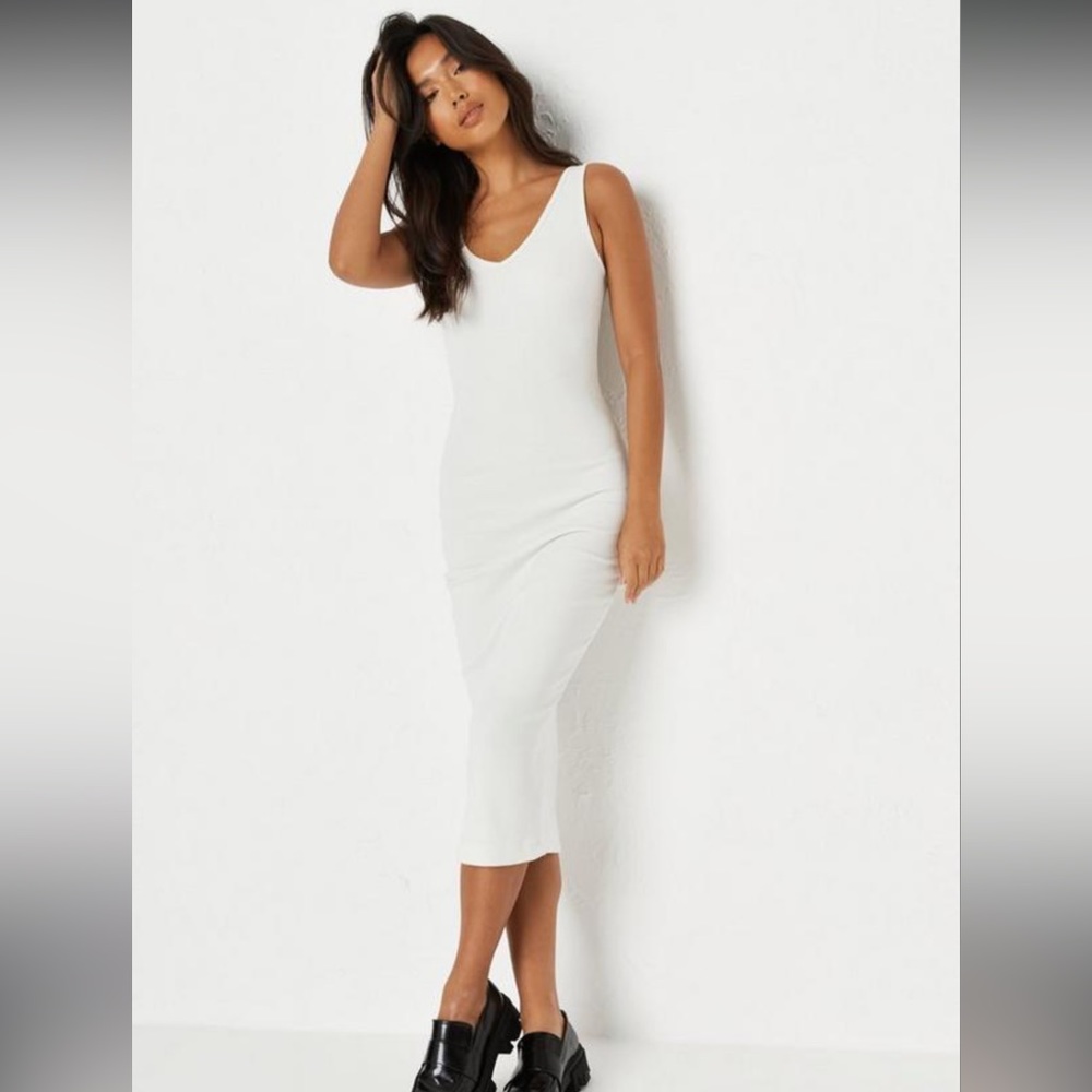 Re_Styld Rib Strappy Dress